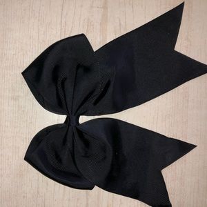 black cheerleading bow